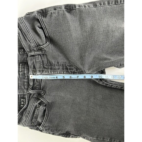 Lucky Brand 363 Vintage Straight Jeans Mens Actual Sz 31x29 Black Denim Stretch - Picture 9 of 13